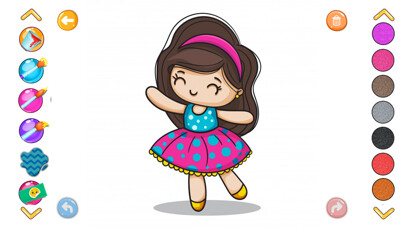 Emulate iPhone app Doll Dresses Coloring Book using MyAndroid Emulate iPhone app Doll Dresses Coloring Book using MyAndroid