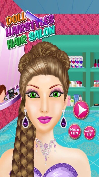 Emulate iPhone app Doll Hairstyles Hair Salon using MyAndroid Emulate iPhone app Doll Hairstyles Hair Salon using MyAndroid