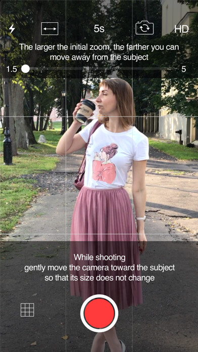Emulate iPhone app Dolly Zoom CAM using MyAndroid