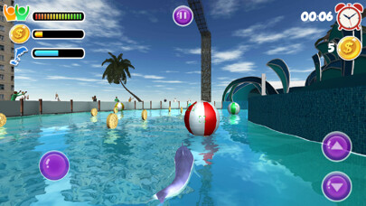 Emulate iPhone app Dolphin show dolphin games 3D using MyAndroid