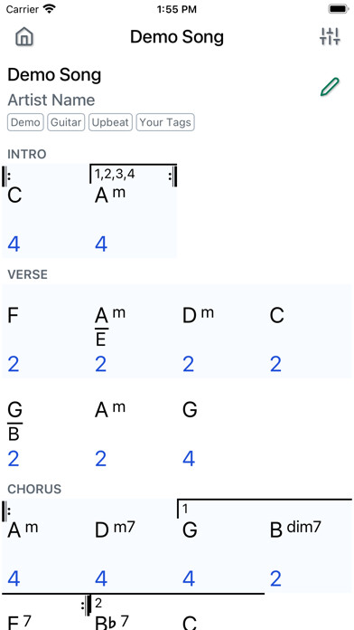 Emulate iPhone app Dom7 Chord Charts using MyAndroid Emulate iPhone app Dom7 Chord Charts using MyAndroid