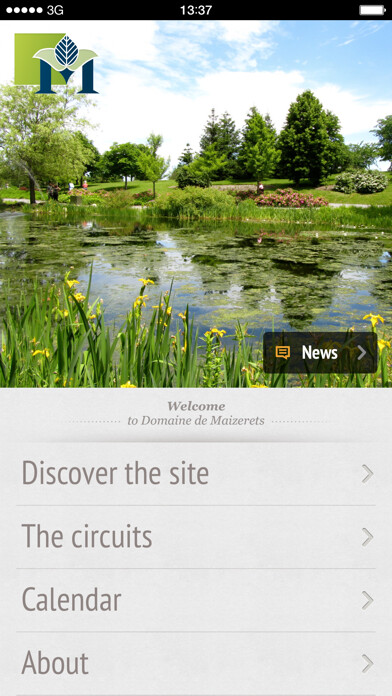 Emulate iPhone app Domaine de Maizerets using MyAndroid