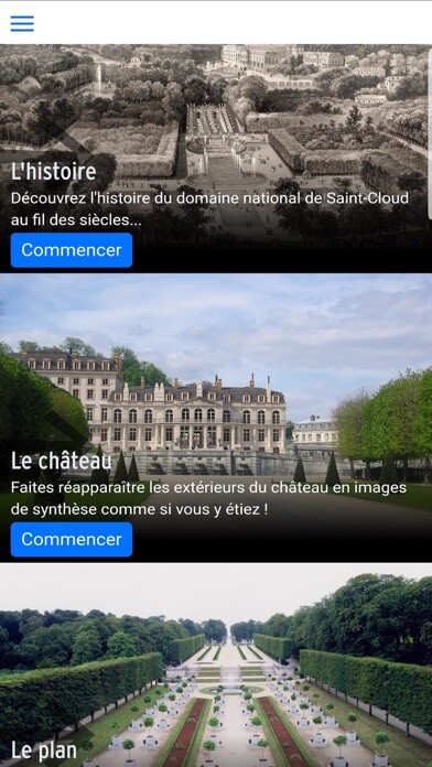 Emulate iPhone app Domaine de Saint-Cloud using MyAndroid