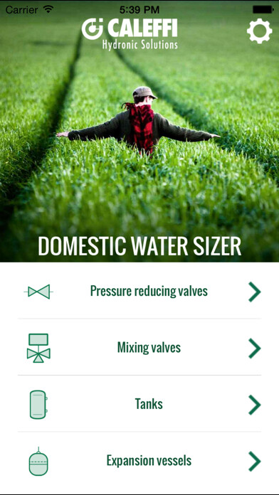 Emulate iPhone app Domestic Water Sizer using MyAndroid Emulate iPhone app Domestic Water Sizer using MyAndroid