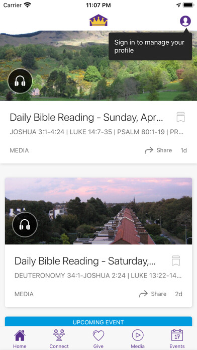 Emulate iPhone app Dominion House Ministries using MyAndroid