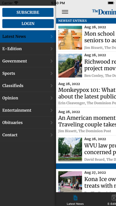 Emulate iPhone app Dominion Post using MyAndroid Emulate iPhone app Dominion Post using MyAndroid
