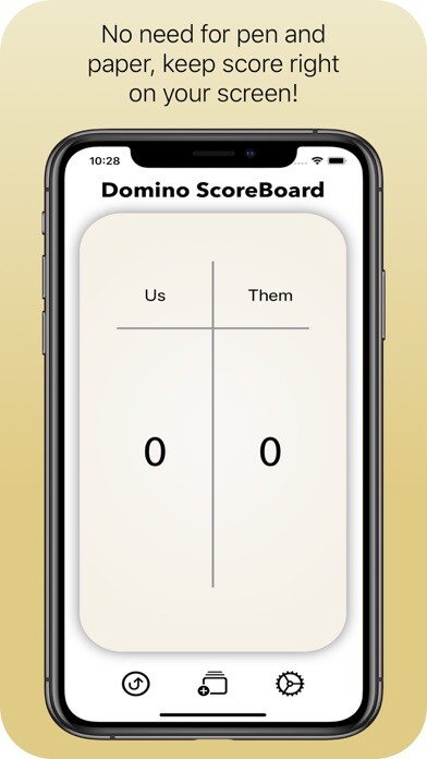 Emulate iPhone app Domino ScoreBoard using MyAndroid