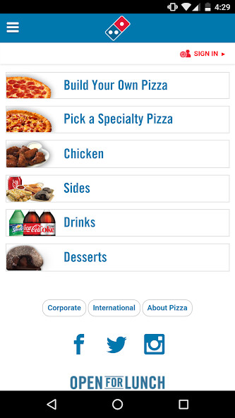 Run android online APK Dominos Pizza América Latina from MyAndroid or emulate Dominos Pizza América Latina using MyAndroid Run android online APK Dominos Pizza América Latina from MyAndroid or emulate Dominos Pizza América Latina using MyAndroid