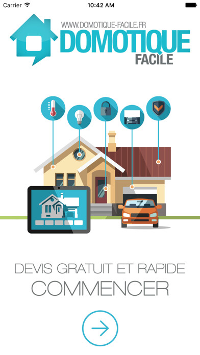 Emulate iPhone app Domotique Facile Devis using MyAndroid Emulate iPhone app Domotique Facile Devis using MyAndroid