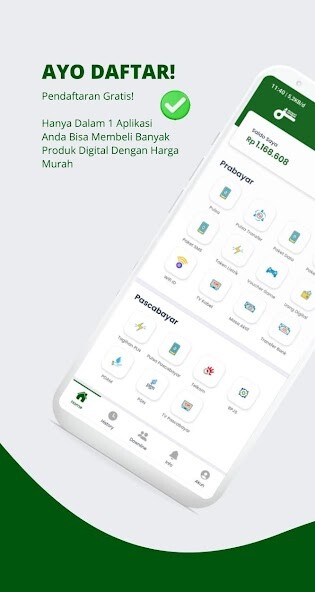 Run android online APK Dompet Juragan - Agen Pulsa from MyAndroid or emulate Dompet Juragan - Agen Pulsa using MyAndroid