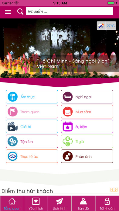 Emulate iPhone app Dong Thap Tourism using MyAndroid