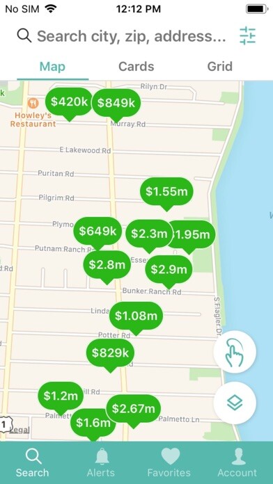 Emulate iPhone app Donohue Real Estate using MyAndroid