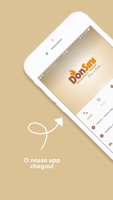 Emulate iPhone app DonSini Pizzaria using MyAndroid
