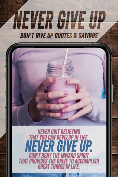 Emulate Android APK Dont Give Up Quotes