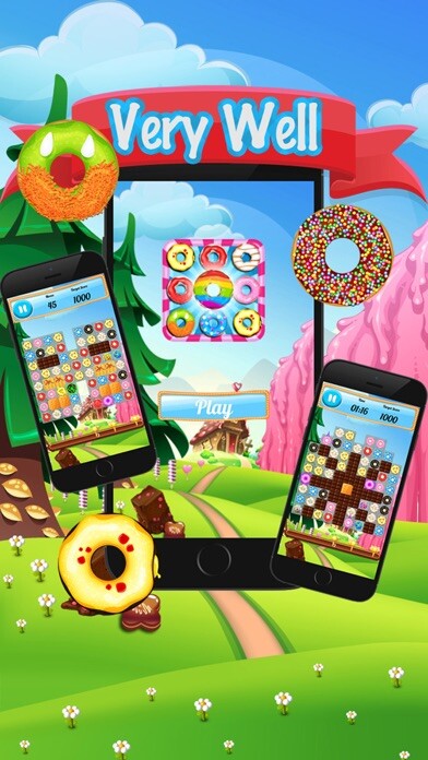 Emulate iPhone app Donut Sweet Pop Mania using MyAndroid
