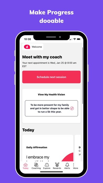Emulate iPhone app dooable health using MyAndroid