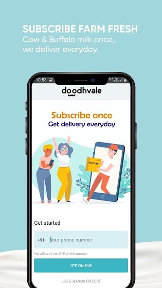 Run android online APK Doodhvale: Farm Fresh Milk, Veggi... Delivery App from MyAndroid or emulate Doodhvale: Farm Fresh Milk, Veggi... Delivery App using MyAndroid
