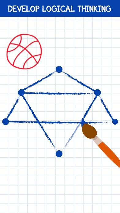 Emulate iPhone app Doodle Connect : 1 line puzzle using MyAndroid