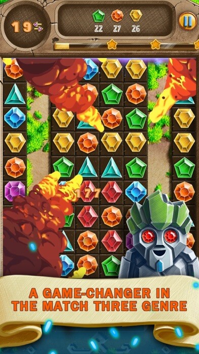 Emulate iPhone app Doodle Jewels Match 3 using MyAndroid Emulate iPhone app Doodle Jewels Match 3 using MyAndroid