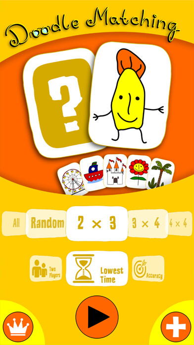 Emulate iPhone app Doodle Matching: Memory Game using MyAndroid