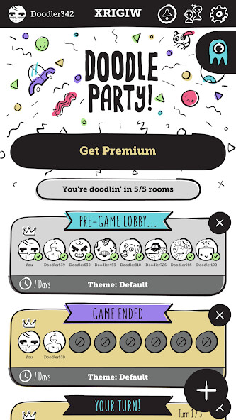 Run android online APK Doodle Party from MyAndroid or emulate Doodle Party using MyAndroid