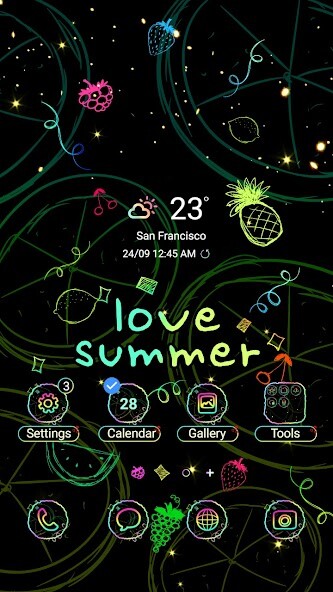 Run android online APK Doodle Summer Fruit- Wallpaper from MyAndroid or emulate Doodle Summer Fruit- Wallpaper using MyAndroid