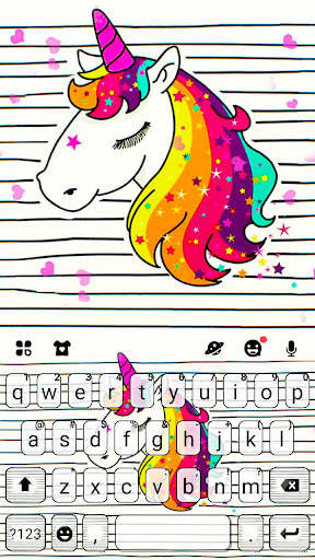Run android online APK Doodle Unicorn Keyboard Theme from MyAndroid or emulate Doodle Unicorn Keyboard Theme using MyAndroid