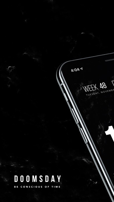 Emulate iPhone app DOOMSDAY - Weekly Timer Widget using MyAndroid