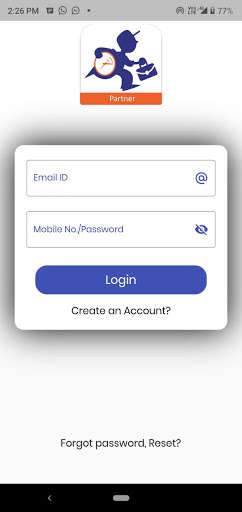 Emulate Android APK Doorstep Services - Partner App