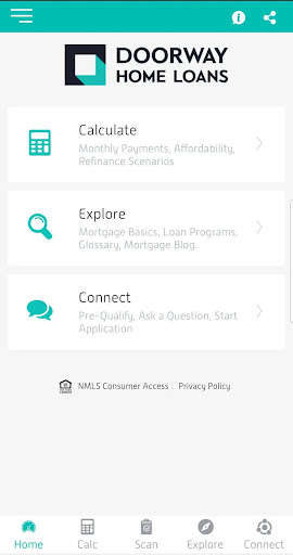 Run android online APK Doorway Home Loans - Mortgage Solutions Calculator from MyAndroid or emulate Doorway Home Loans - Mortgage Solutions Calculator using MyAndroid