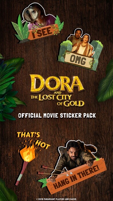 Emulate iPhone app Dora Movie Sticker Pack using MyAndroid