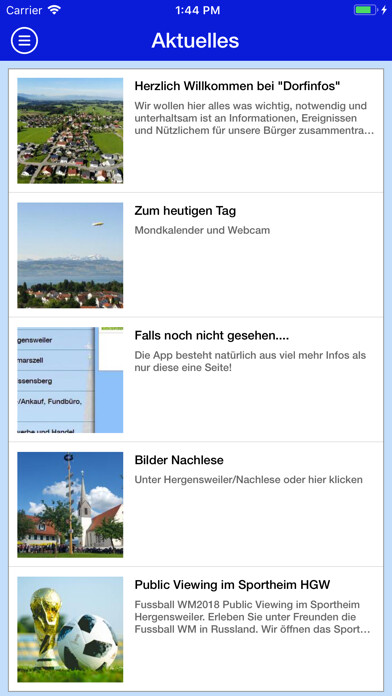 Emulate iPhone app Dorfinfos using MyAndroid Emulate iPhone app Dorfinfos using MyAndroid