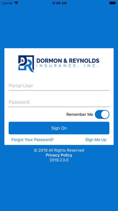 Emulate iPhone app Dormon & Reynolds Online using MyAndroid