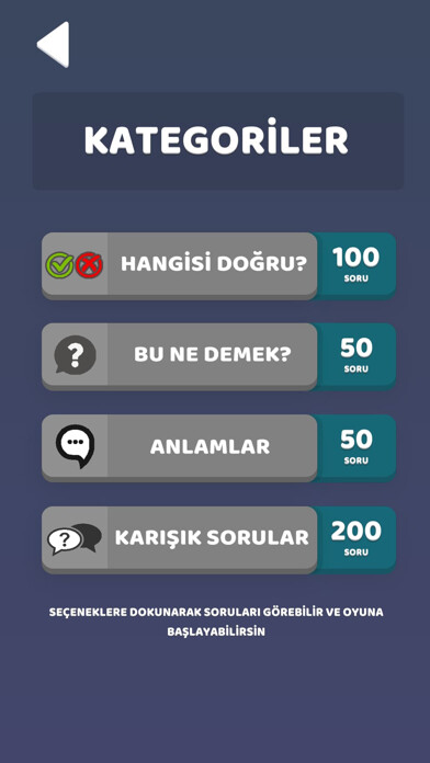 Emulate iPhone app Doğrusunu Bil v2 using MyAndroid
