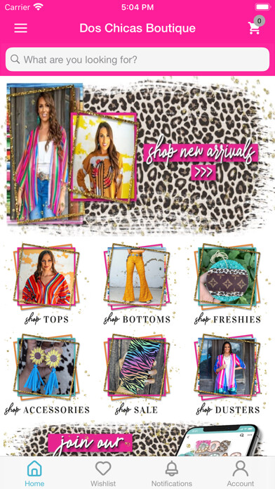 Emulate iPhone app Dos Chicas Boutique using MyAndroid Emulate iPhone app Dos Chicas Boutique using MyAndroid