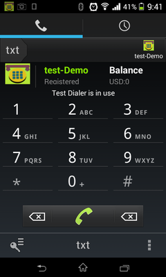 Emulate Android APK DoSip Dialer