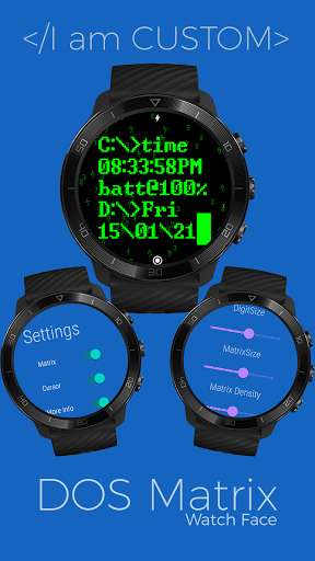 Run android online APK Dosmatrix Watch Face from MyAndroid or emulate Dosmatrix Watch Face using MyAndroid