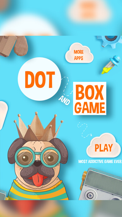 Emulate iPhone app Dot And Box: Squares using MyAndroid