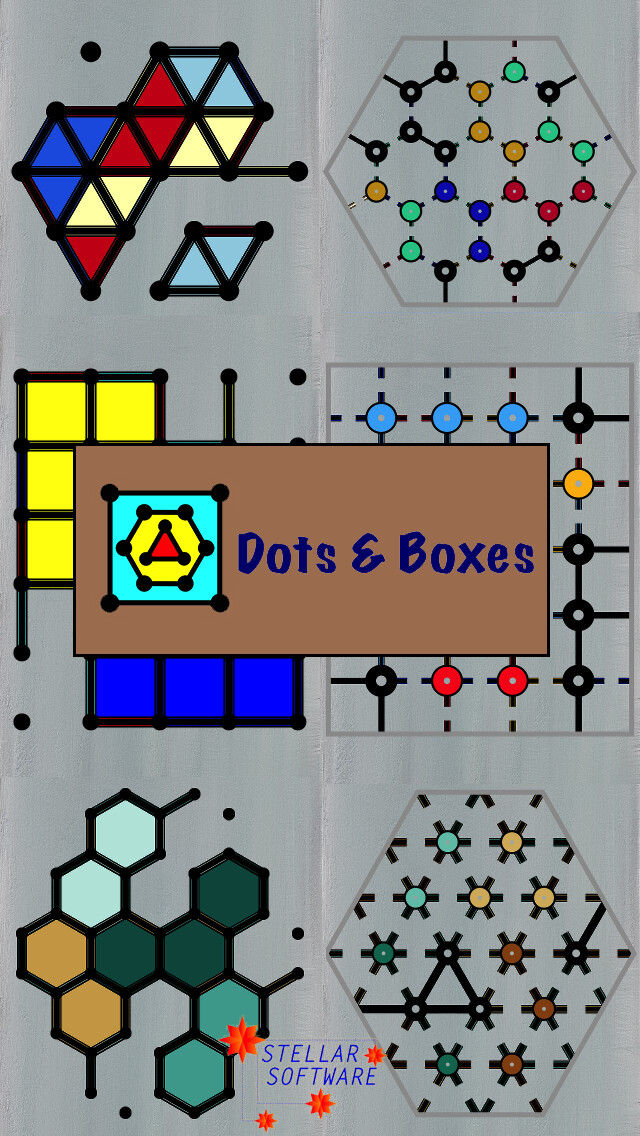 Emulate iPhone app Dots & Boxes - with Triangles & Hexagons, Coins & Strings using MyAndroid