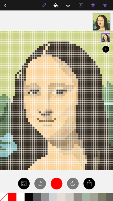 Emulate iPhone app Dots (Pixel Art) using MyAndroid