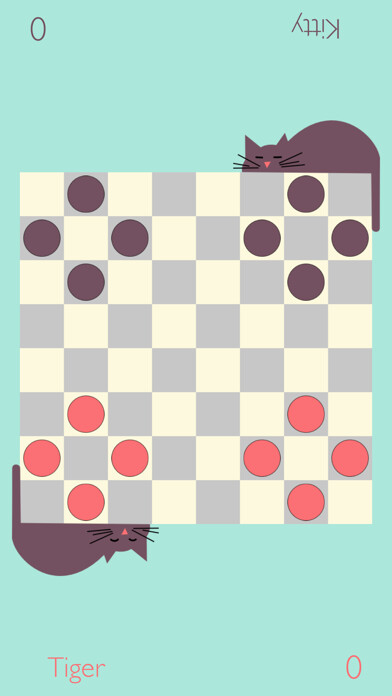 Emulate iPhone app Dot strike - unique hybrid of checkers and billiard using MyAndroid