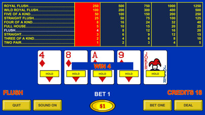 Emulate iPhone app Double Joker Poker using MyAndroid