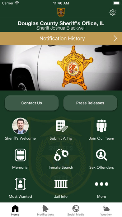 Emulate iPhone app Douglas County Sheriffs Office using MyAndroid Emulate iPhone app Douglas County Sheriffs Office using MyAndroid