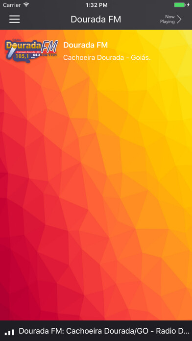 Emulate iPhone app Dourada FM using MyAndroid