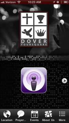 Emulate Android APK Dover Foursquare Church