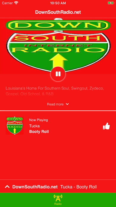 Emulate iPhone app DownSouthRadio using MyAndroid