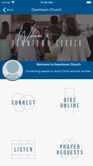 Emulate iPhone app Downtown Church using MyAndroid Emulate iPhone app Downtown Church using MyAndroid