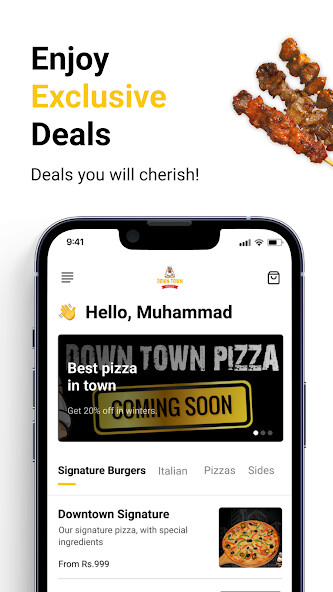 Emulate Android APK Downtown Pizza
