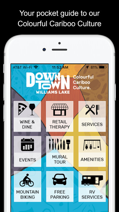 Emulate iPhone app Downtown Williams Lake using MyAndroid