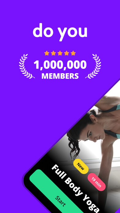 Emulate iPhone app DoYou - Yoga & Mindful Fitness using MyAndroid